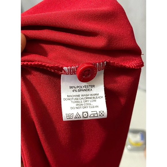 Bobby Jones Performance Golf Polo Blue Solid Men's XXL Red Short Sleeve - Picture 7 of 10